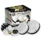 Drill Brush Power Scrubber By Useful Products 5 in W 7 in L Brush, White W-S-542O-QC-DB - alternate 1